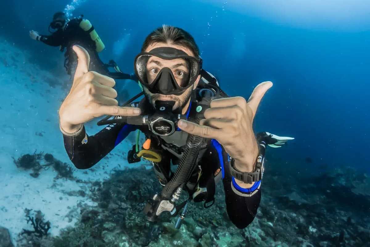 Snorkeling in clear Atlantic water near Pompano Beach reefs